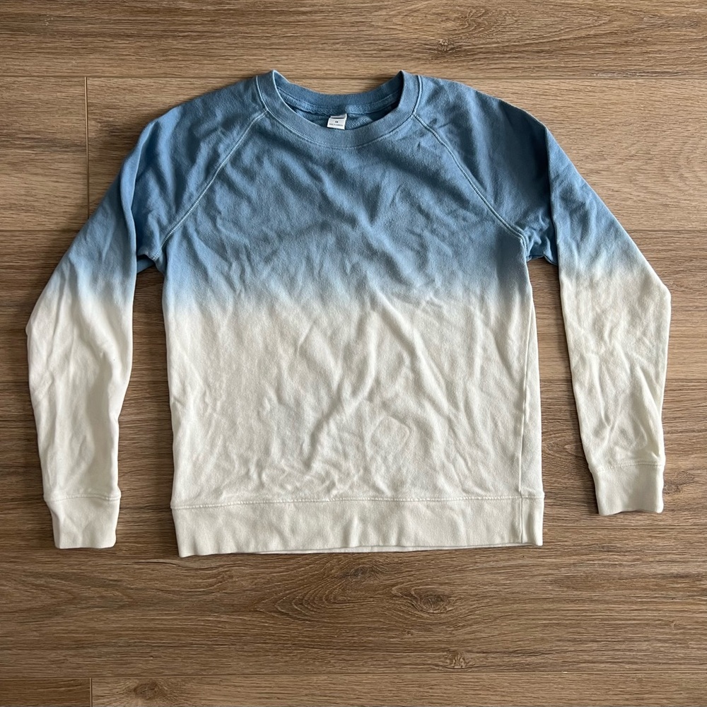 Women’s sweatshirt tie-dye white and blue